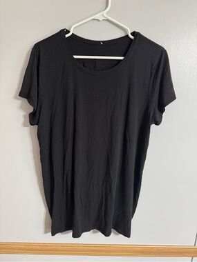 Lululemon Athletica Black Short-Sleeve Crew Tee Size 8